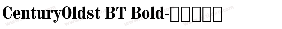 CenturyOldst BT Bold字体转换